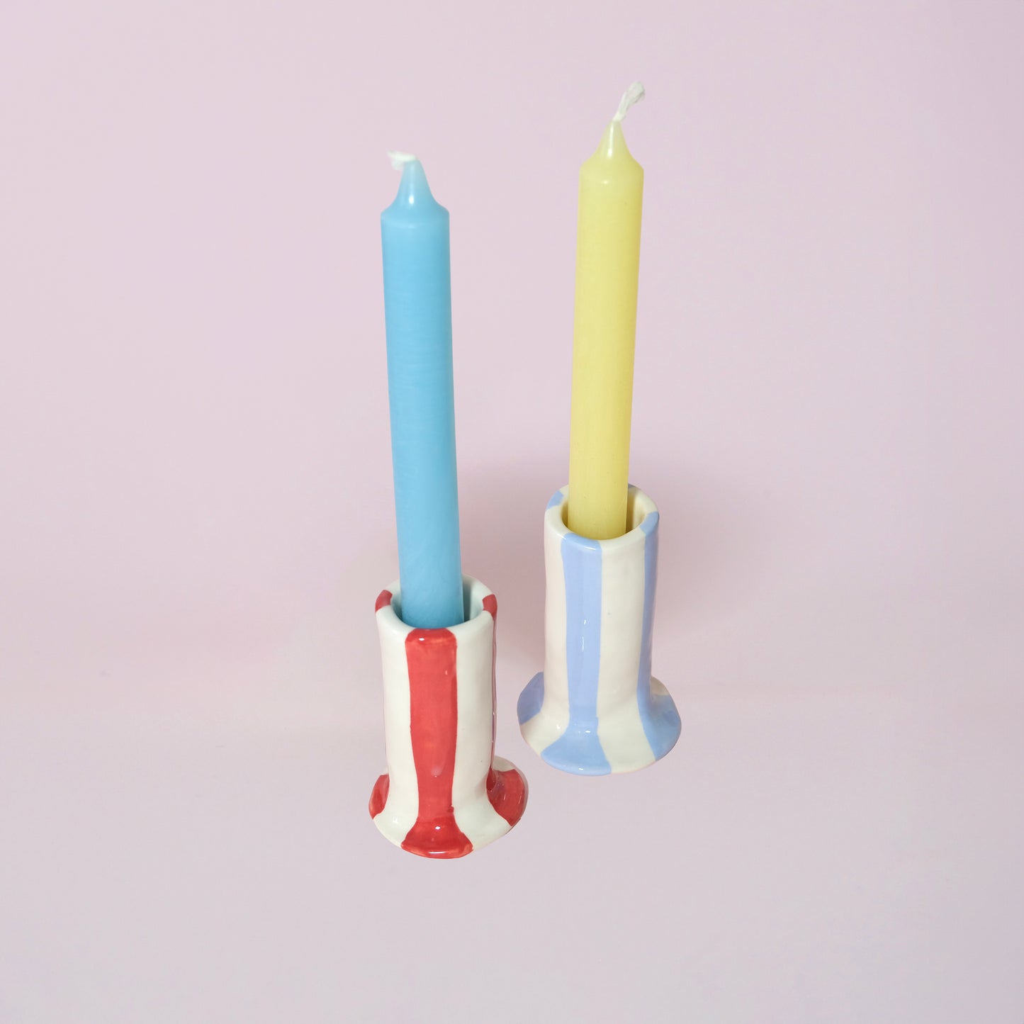 STRIPE CANDLEHOLDER