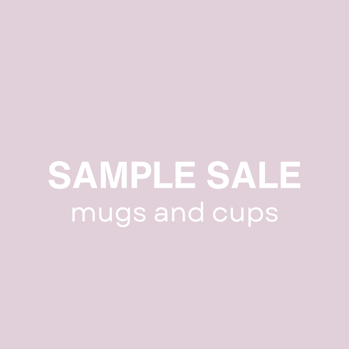 SAMPLE SALE 1