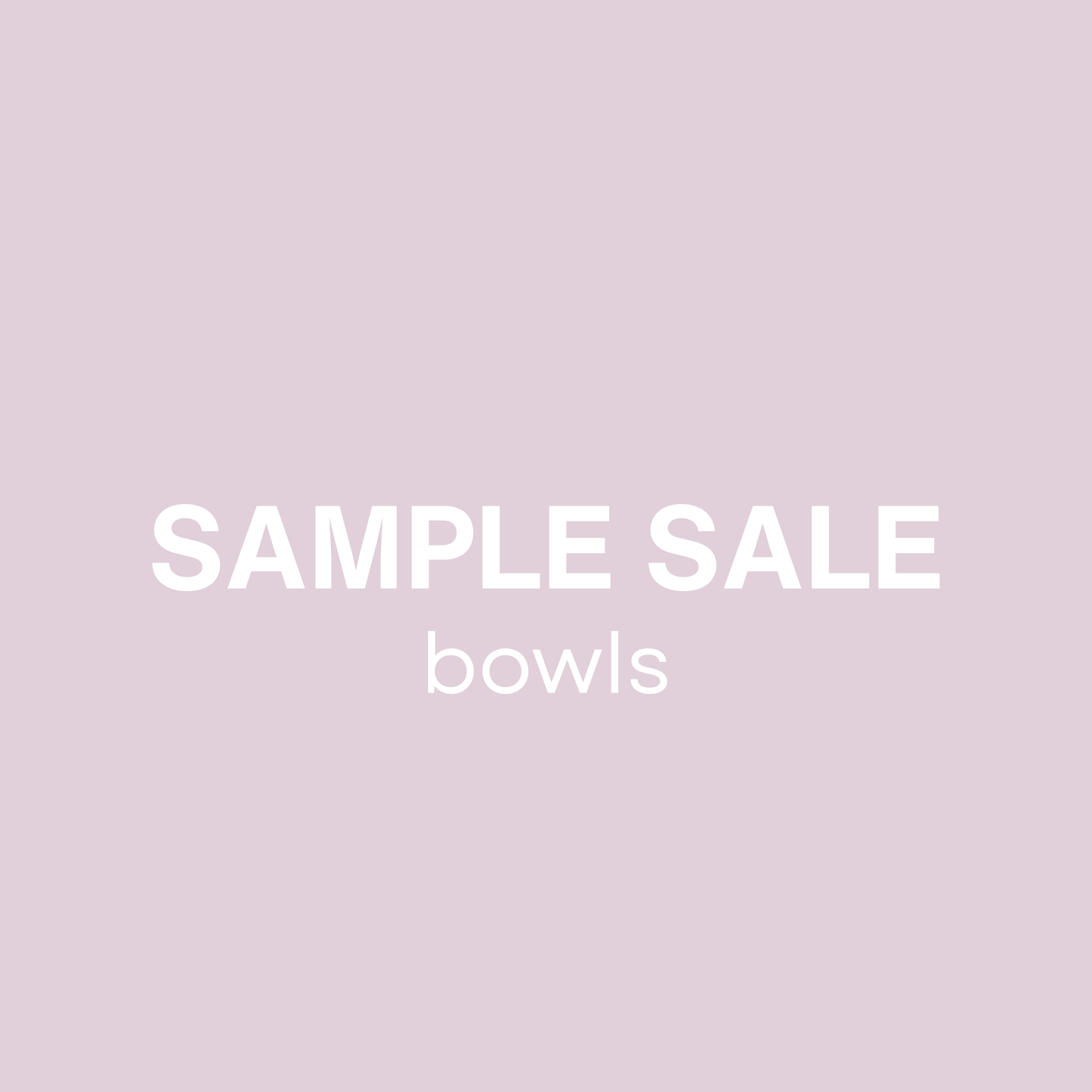 SAMPLE SALE 2