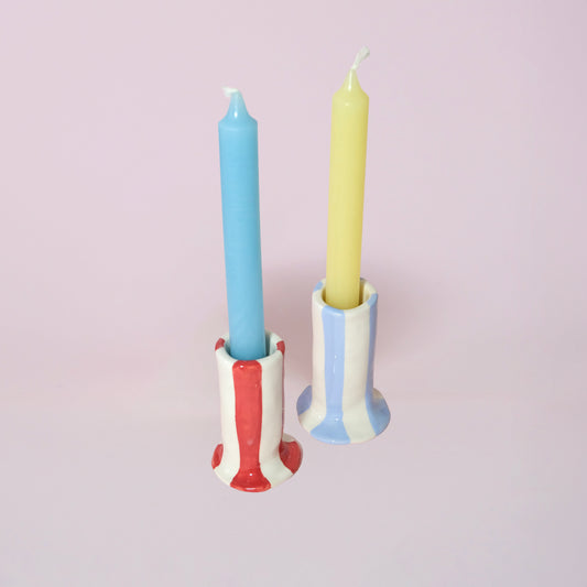 STRIPE CANDLEHOLDER