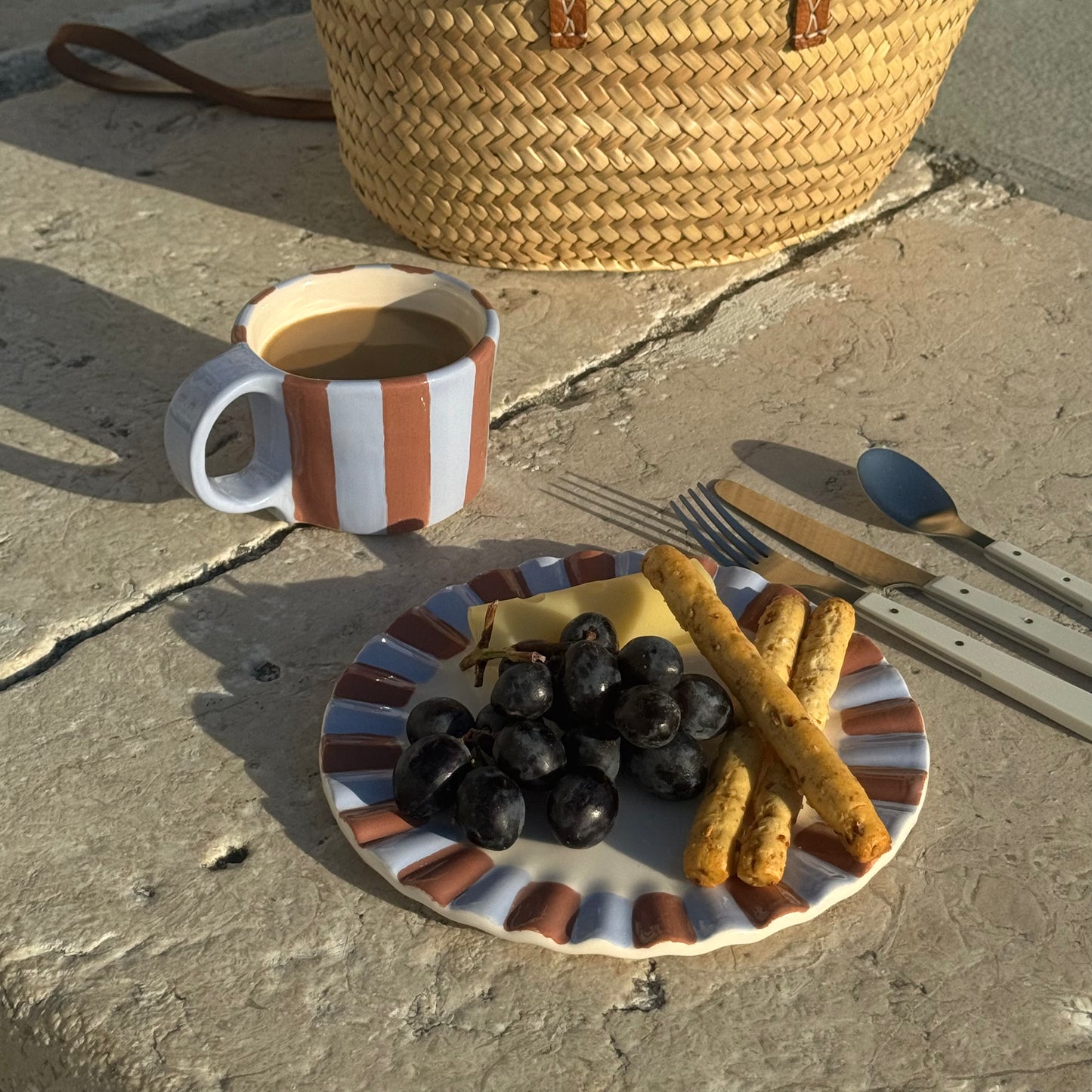 BLUE MOCHA PLATE